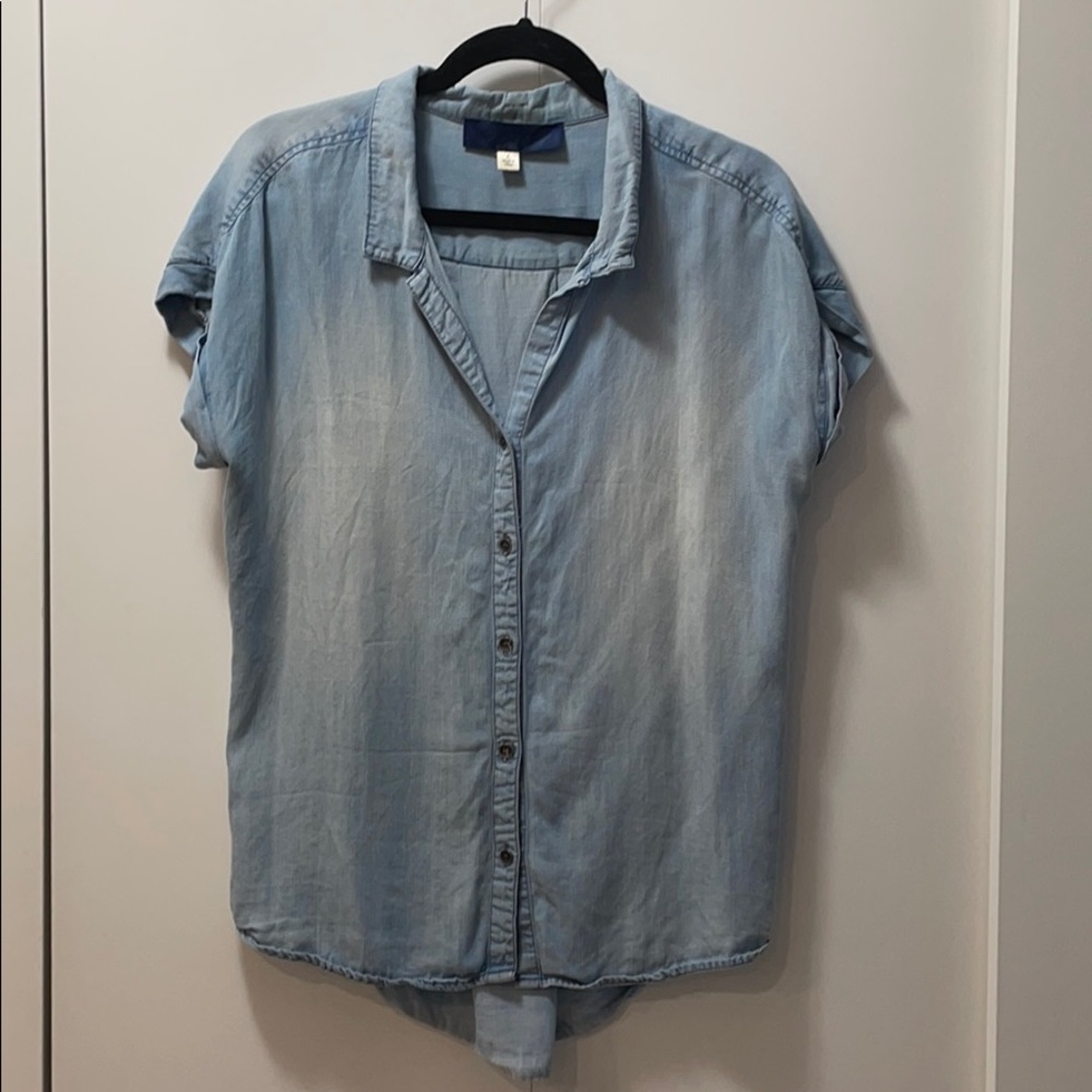 Blue Rain denim button down shirt